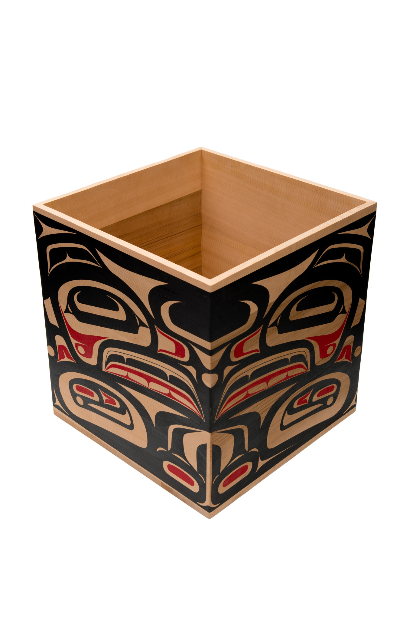Large Cedar Haida Raven Box