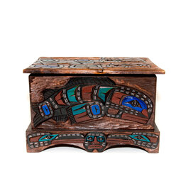 CUSTOM ORDER  Salmon | Wolves | Killer Whale | Hummingbird Chest