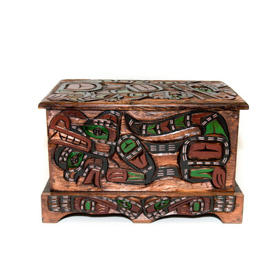 CUSTOM ORDER  Wolf Dancer | Wolf with Human Child | Butterfly Chest