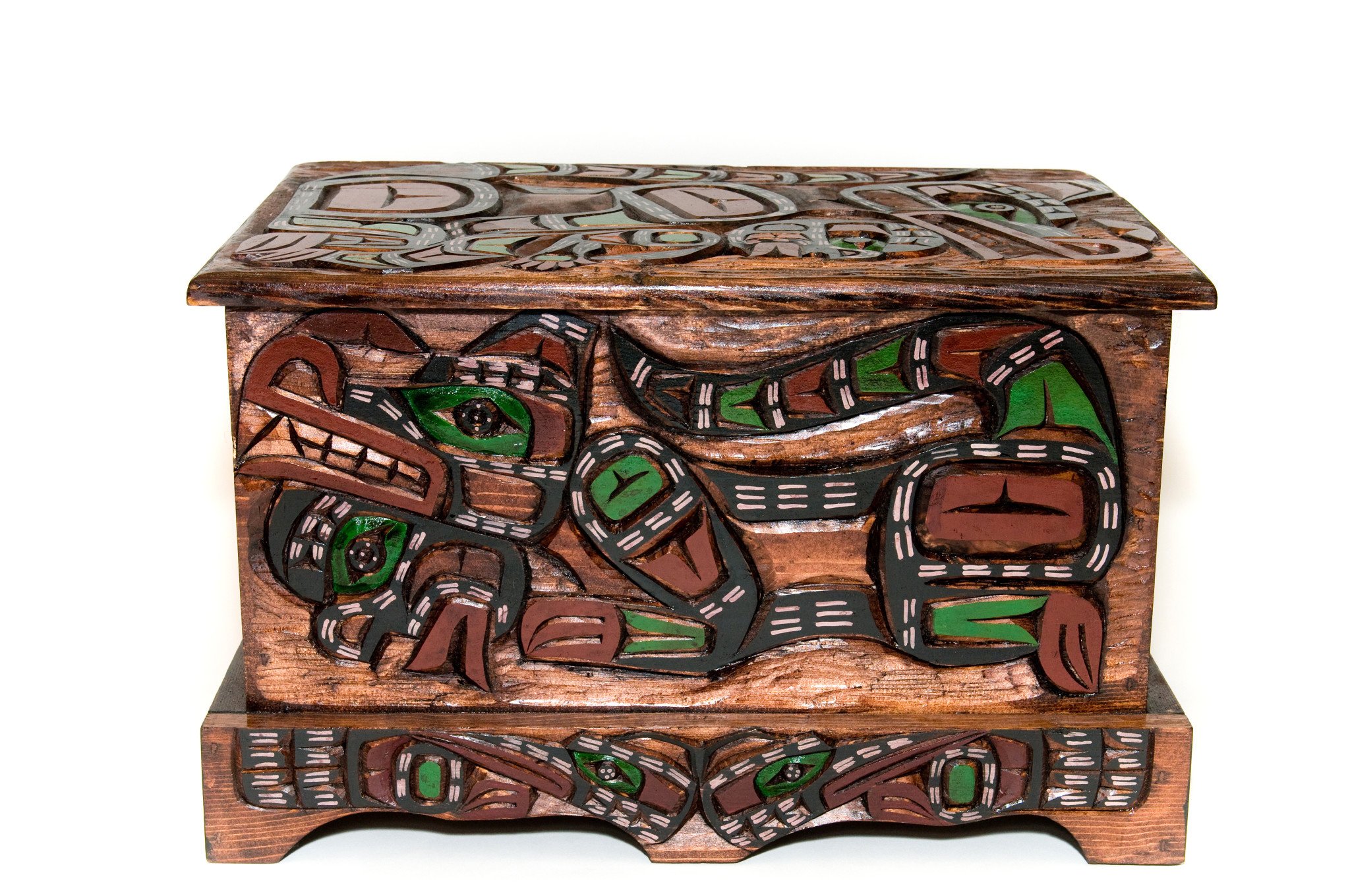 SOLD  Wolf Dancer | Wolf with Human Child | Butterfly Chest