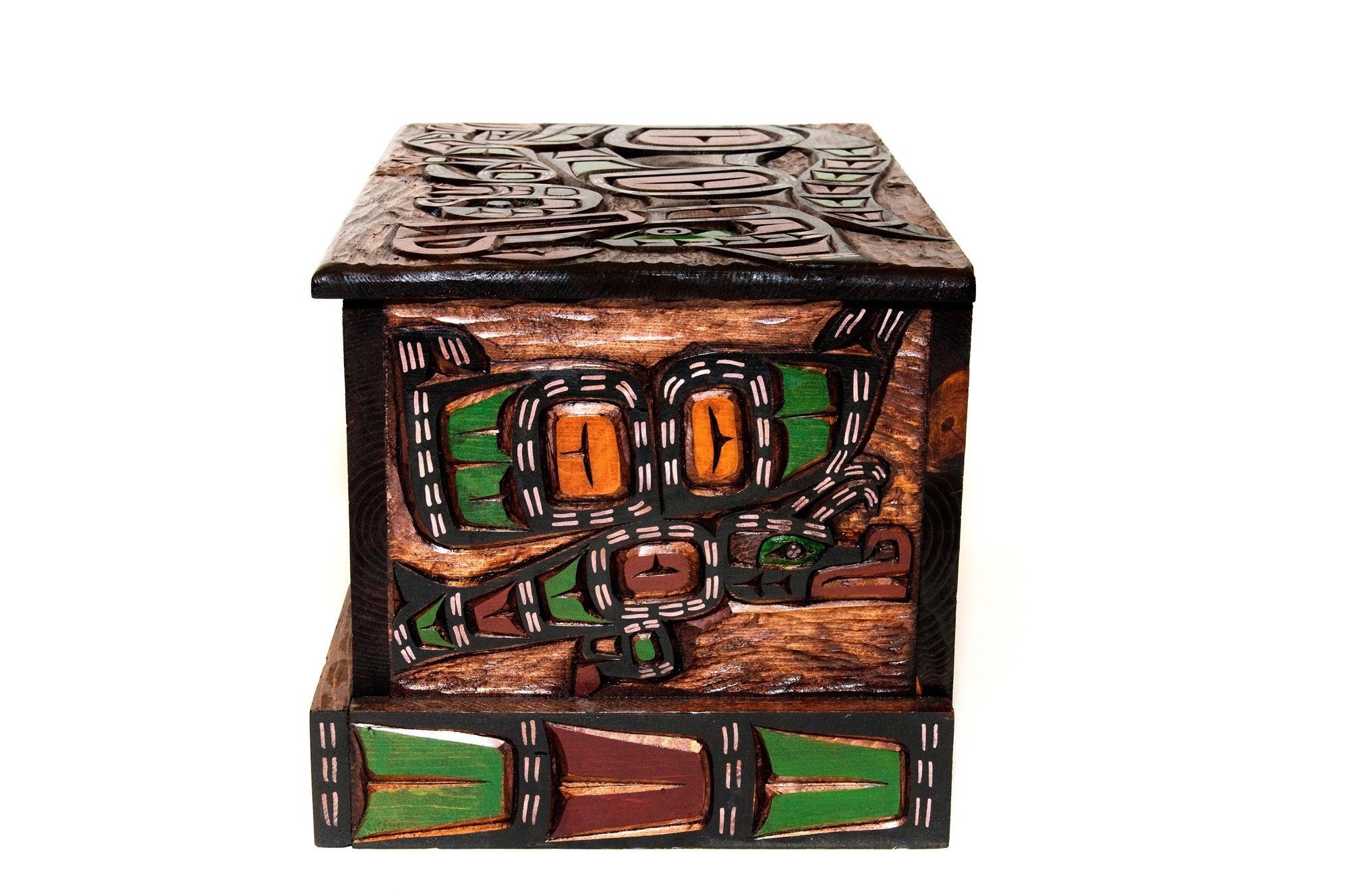 SOLD  Wolf Dancer | Wolf with Human Child | Butterfly Chest