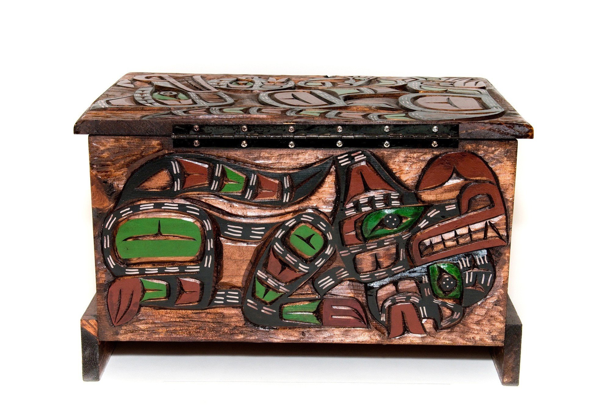 SOLD  Wolf Dancer | Wolf with Human Child | Butterfly Chest