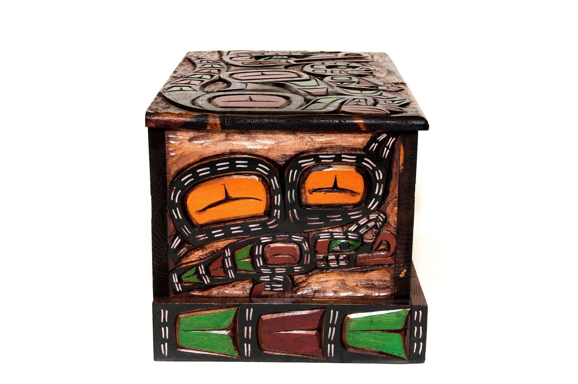 SOLD  Wolf Dancer | Wolf with Human Child | Butterfly Chest