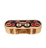 CUSTOM ORDER  Feather and Smudge Box with Bear Design