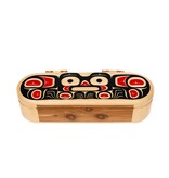 CUSTOM ORDER  Feather and Smudge Box with Bear Design