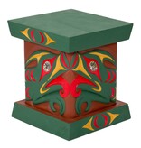 SOLD   Bentwood Box with Salish Serpent Design