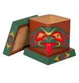 SOLD   Bentwood Box with Salish Serpent Design