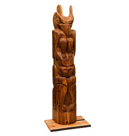 CUSTOM ORDER  Thunderbird and Bear Totem Pole