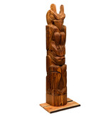 SOLD  Thunderbird and Bear Totem Pole
