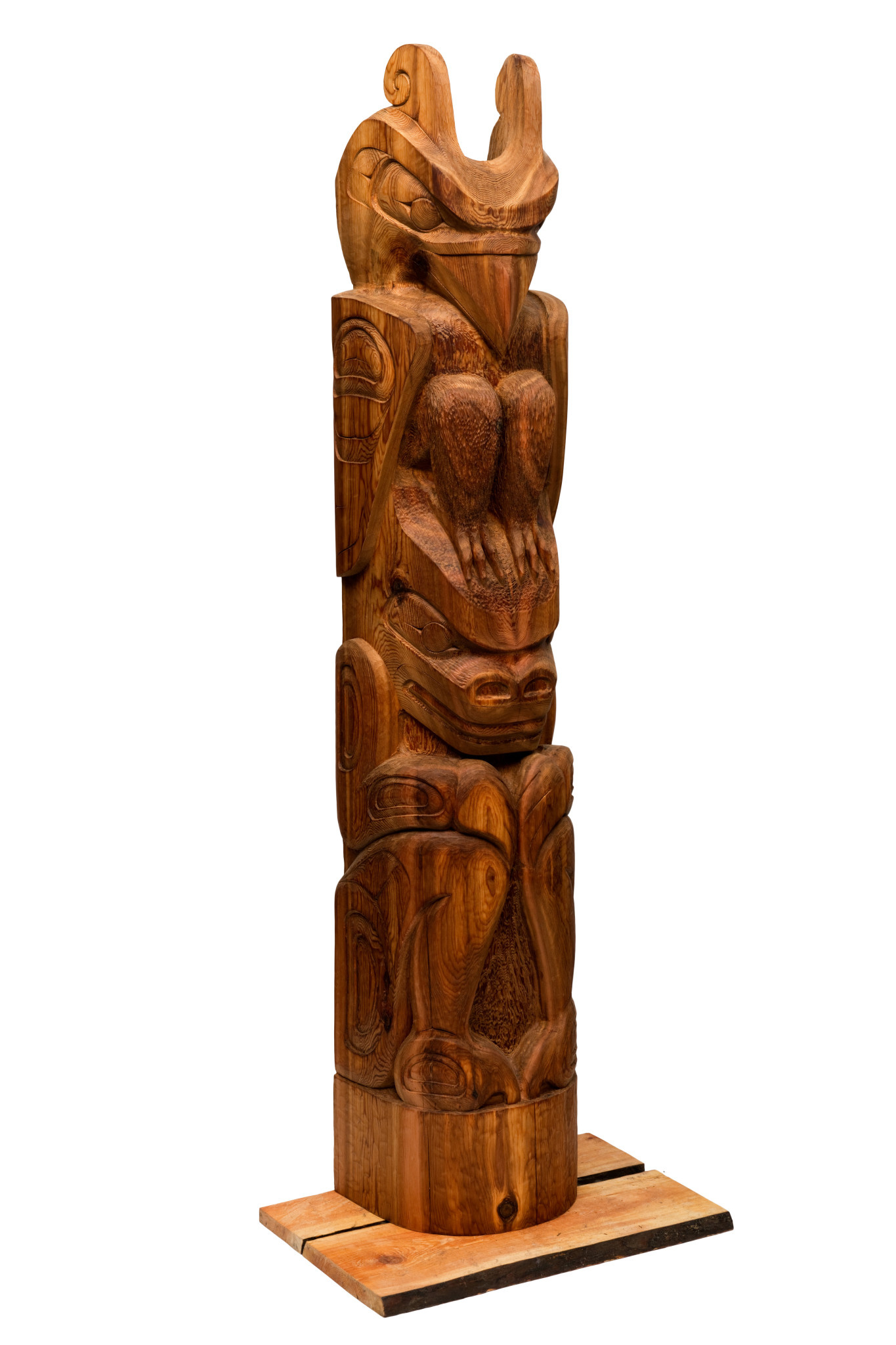 CUSTOM ORDER  Thunderbird and Bear Totem Pole