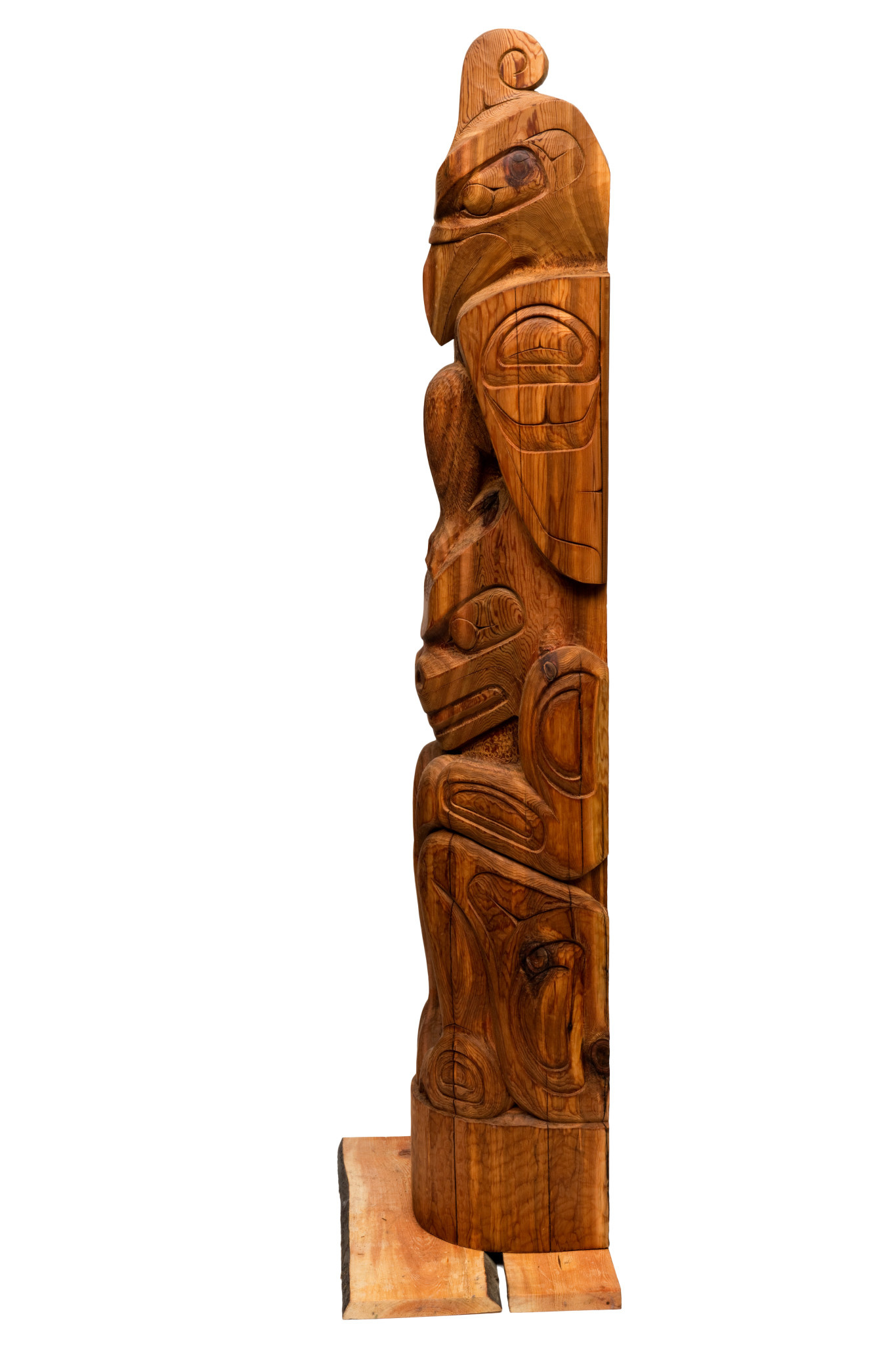 CUSTOM ORDER  Thunderbird and Bear Totem Pole