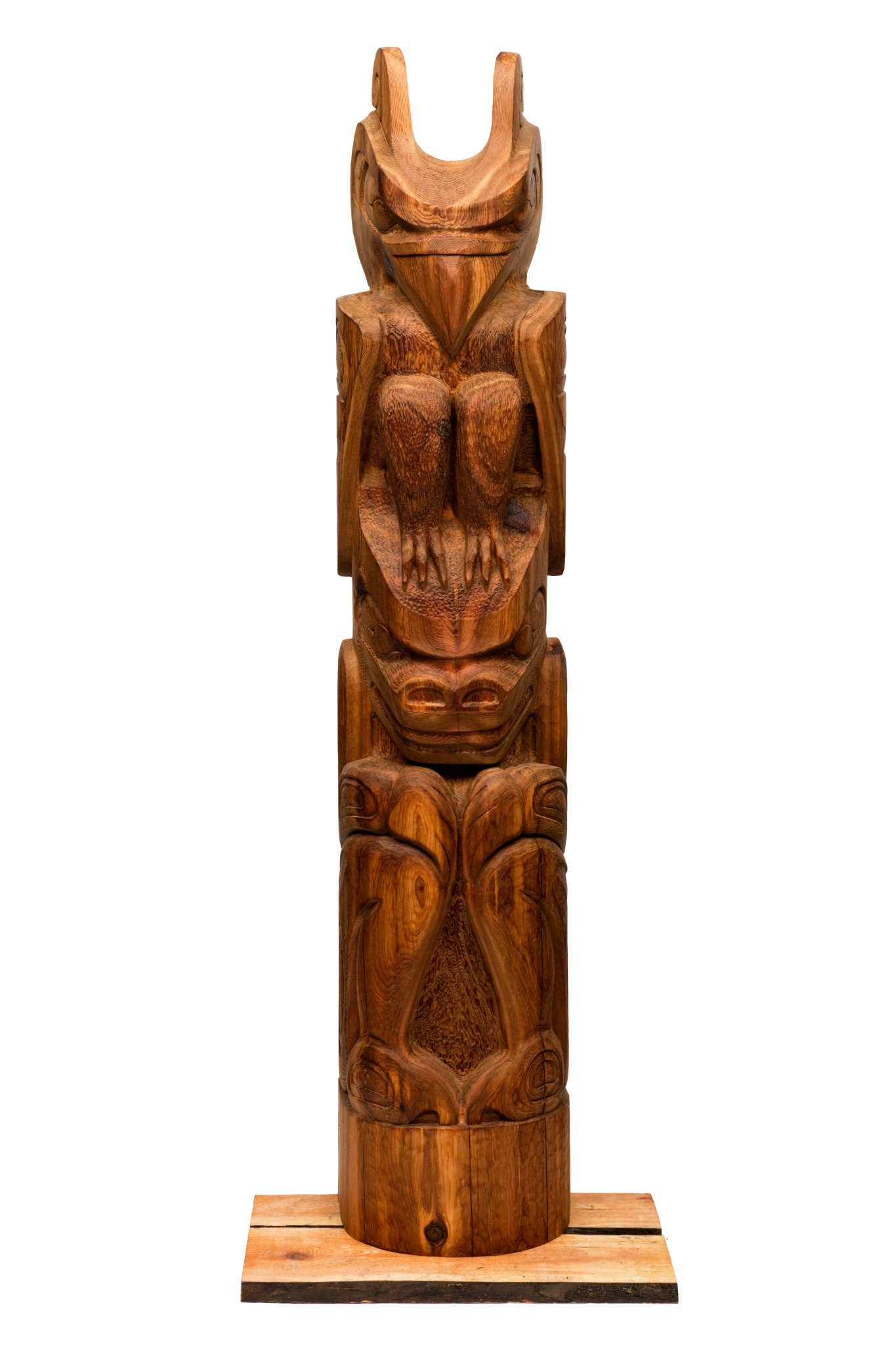 SOLD  Thunderbird and Bear Totem Pole