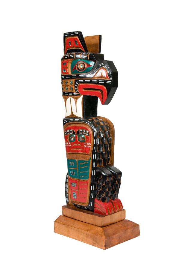 SOLD  Thunderbird Totem Pole (Kwakwaka'wakw).