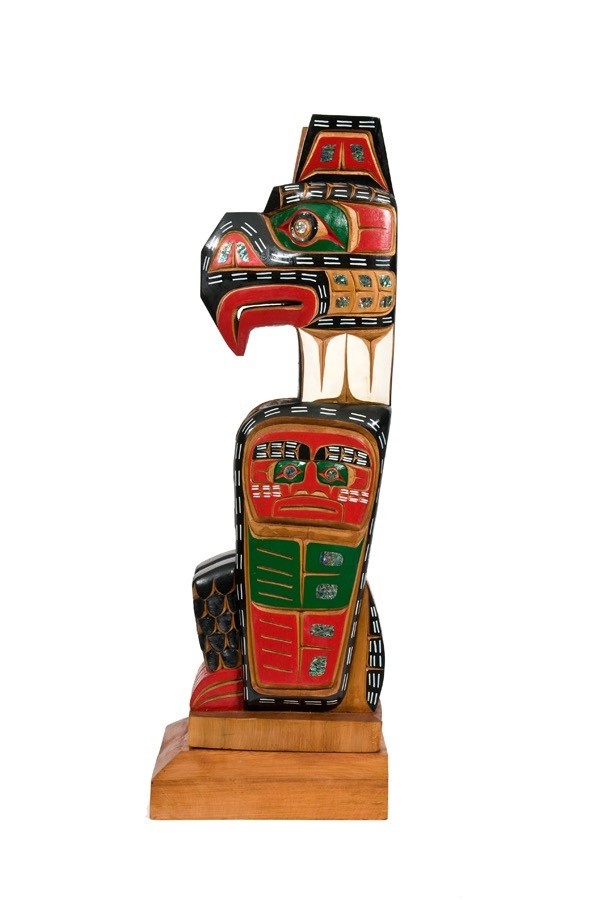 SOLD  Thunderbird Totem Pole (Kwakwaka'wakw).