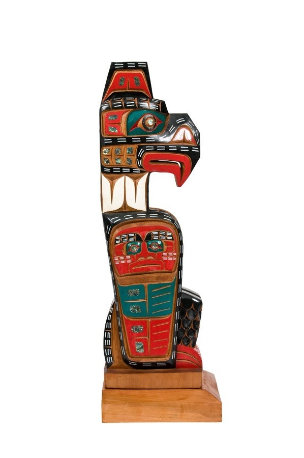 SOLD  Thunderbird Totem Pole (Kwakwaka'wakw).