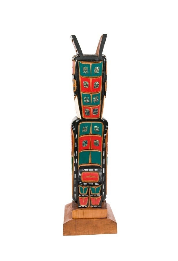 SOLD  Thunderbird Totem Pole (Kwakwaka'wakw).