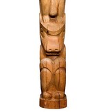SOLD  Eagle, Wolf, and Bear Totem Pole