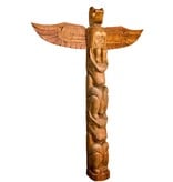 CUSTOM ORDER  Eagle, Wolf, and Bear Totem Pole