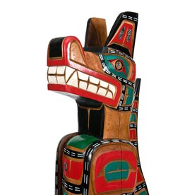 SOLD Wolf / Orca Head Totem Pole