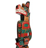 SOLD  Wolf / Orca Head Totem Pole