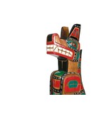 SOLD  Wolf / Orca Head Totem Pole
