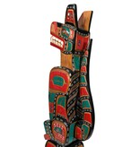 SOLD  Wolf / Orca Head Totem Pole