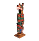 SOLD  Wolf / Orca Head Totem Pole