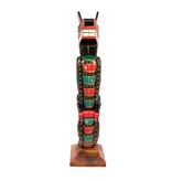 SOLD  Wolf / Orca Head Totem Pole