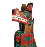 SOLD  Wolf / Orca Head Totem Pole