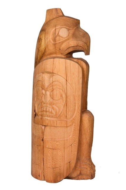 SOLD  Northwest Coast Eagle Totem Pole