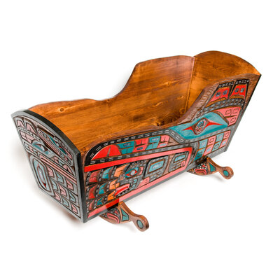 CUSTOM ORDER  Traditional Cradle (Kwagiulth).