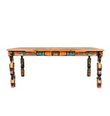 SOLD  Carved Sisiutl (Two Headed Sea Serpent) Table