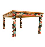 SOLD  Carved Sisiutl (Two Headed Sea Serpent) Table
