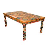 SOLD  Carved Sisiutl (Two Headed Sea Serpent) Table