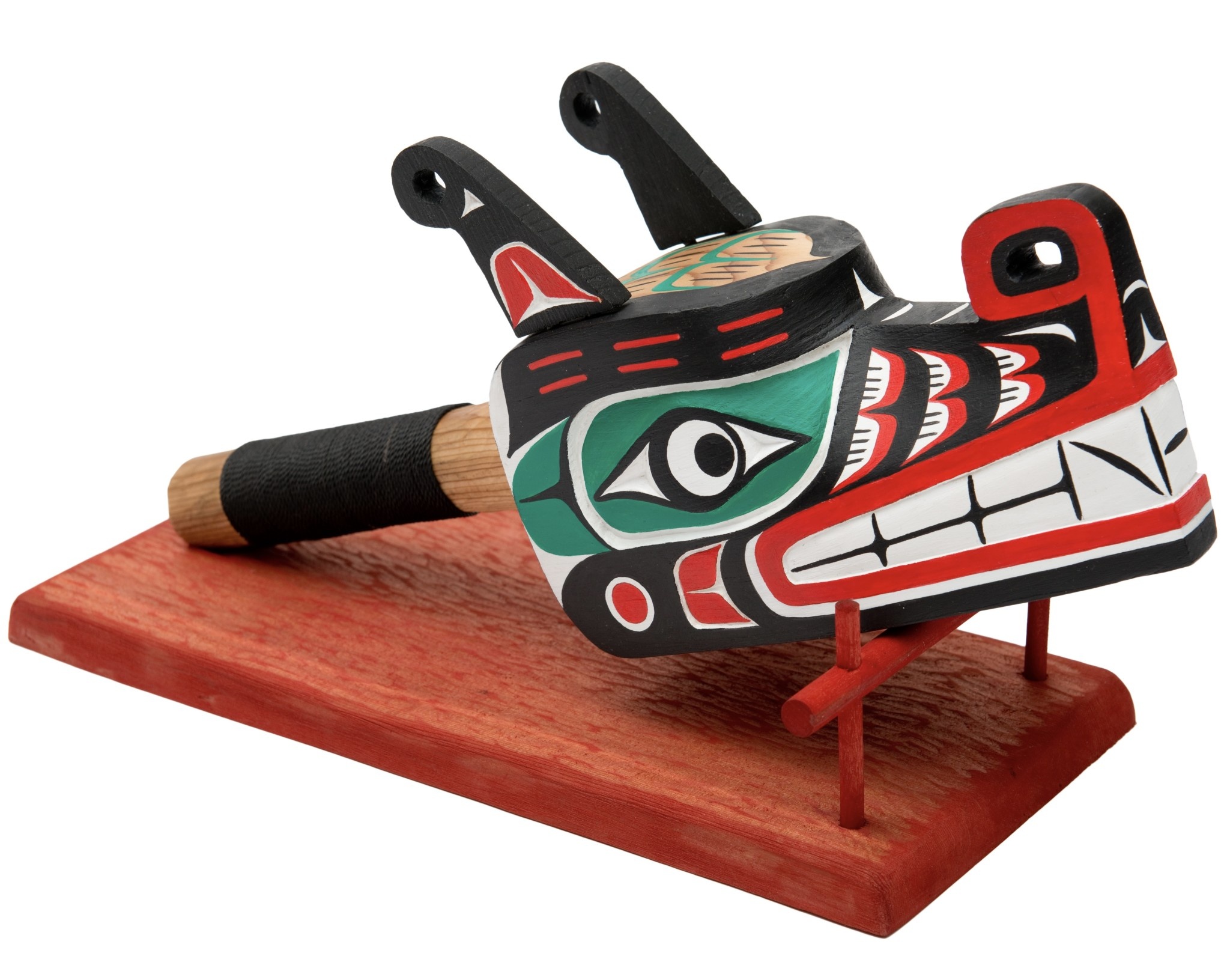 CUSTOM ORDER  Sisiutl Rattle (Kwakwakawakw)