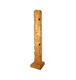 SOLD  Gitxsan Raven and Bear Mother Totem Pole