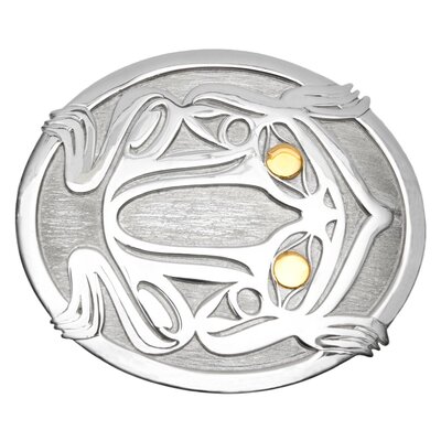 CUSTOM ORDER Frog Belt Buckle (Tahltan).