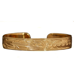 SOLD  Gold 1/4" Hummingbird Bracelet