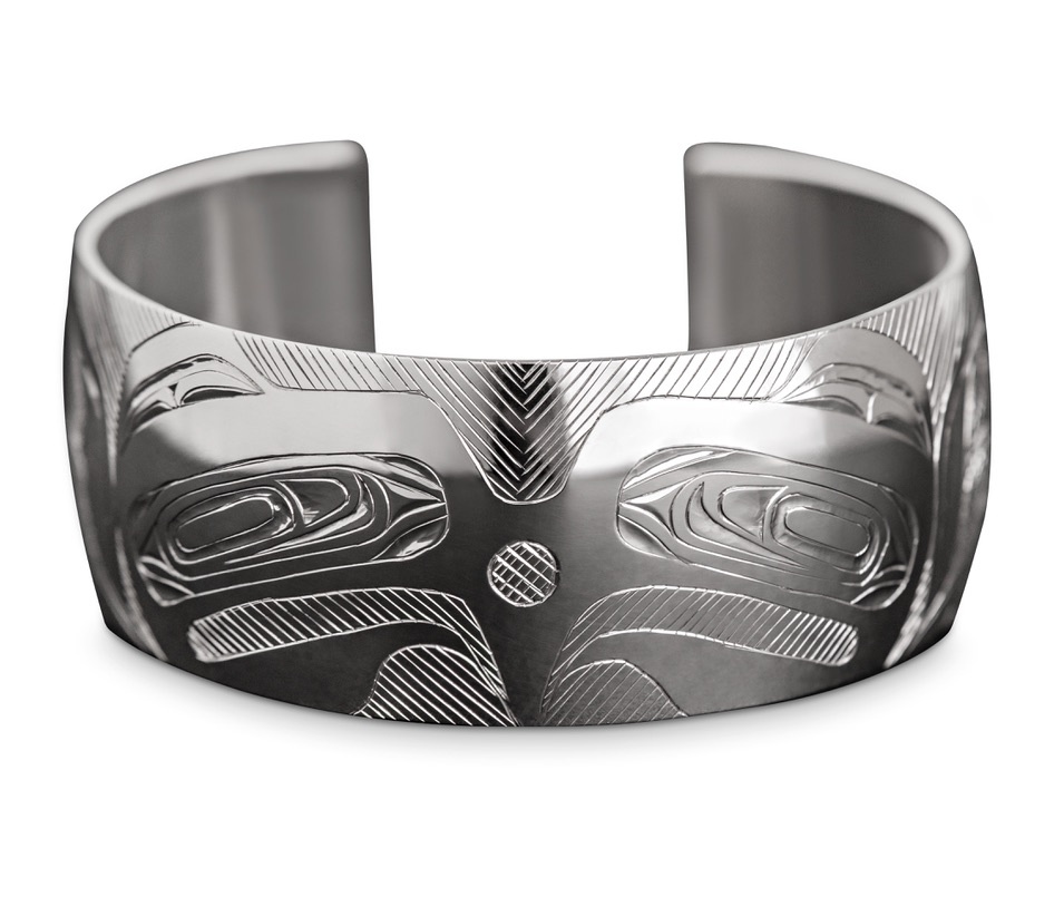 CUSTOM ORDER  Silver Eagle Bracelet Face Forward