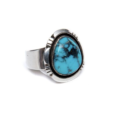 SOLD  Natural Kingman Turquoise Ring S 9