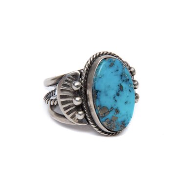 SOLD  Kingman Turquoise Ring S 8.75