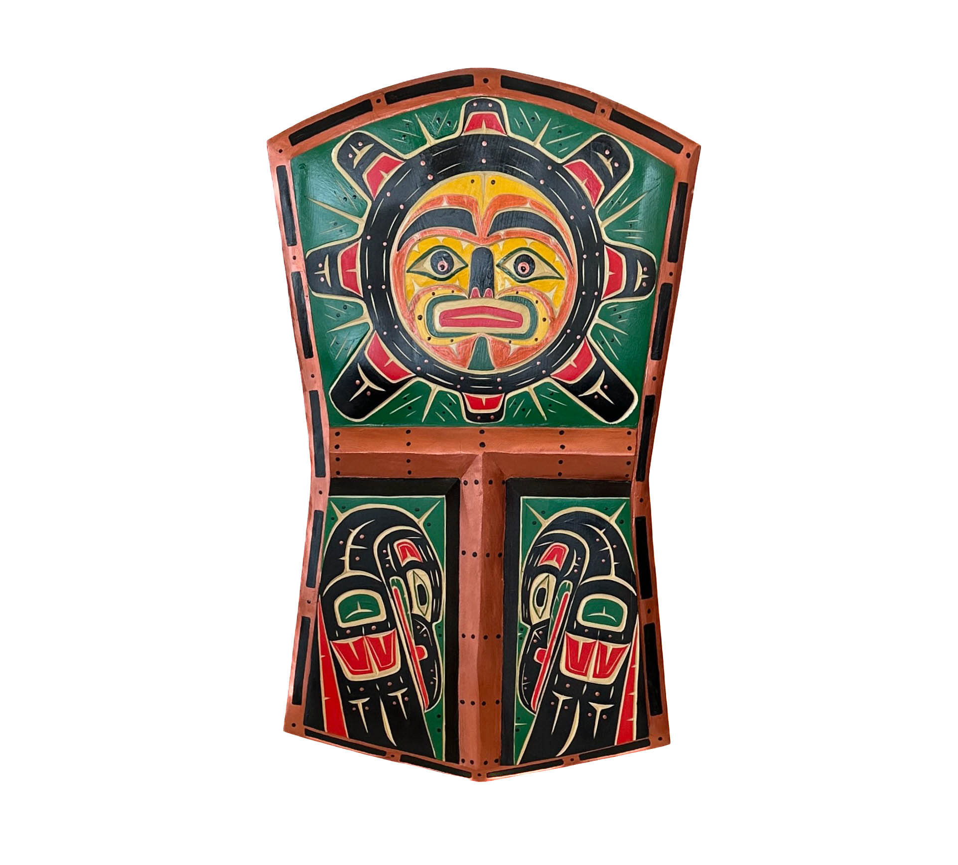 CUSTOM ORDER  Indigenous Copper Shield Panel