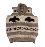 Cowichan Vest Raven Design