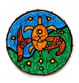 CUSTOM ORDER Turtle and Hummingbirds Drum