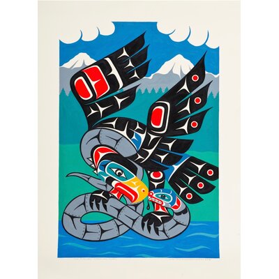 SOLD  'No Pipelines - Eagle and Snake' by Gord Hill