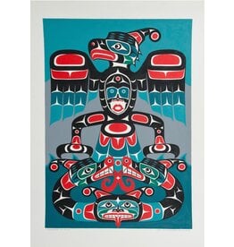 SOLD  'Thunderbird and Sisiutl' Original Painting by Gord Hill