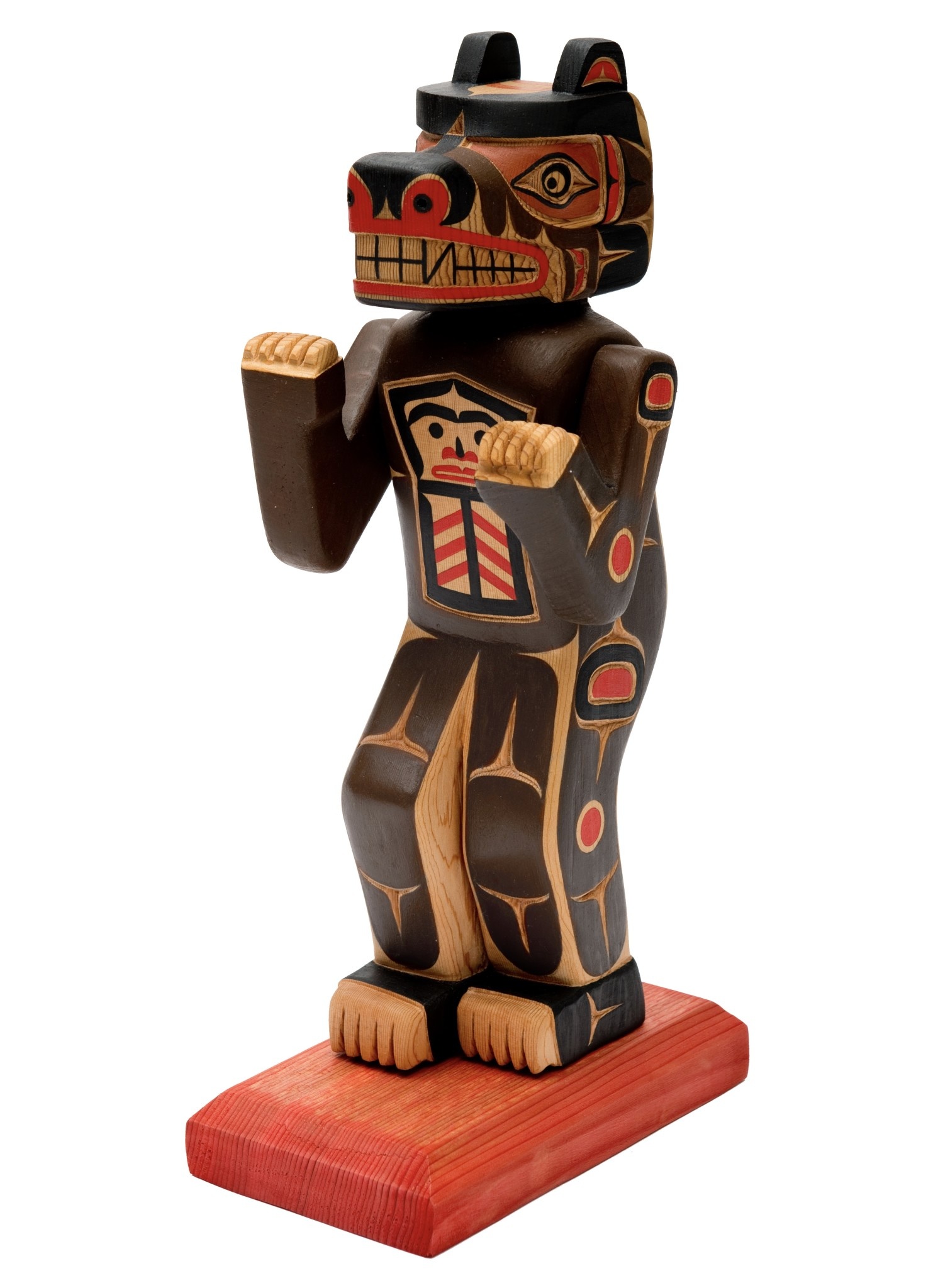 Bear Figure Carved by Gord Hill
