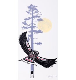 SOLD  Original on Canvas - 'Young Owl'  by Richard Shorty