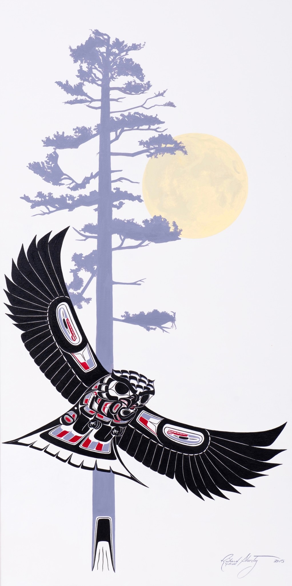 Original on Canvas - 'Young Owl' by Richard Shorty