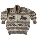 Cowichan Sweater Deer Design L / XL